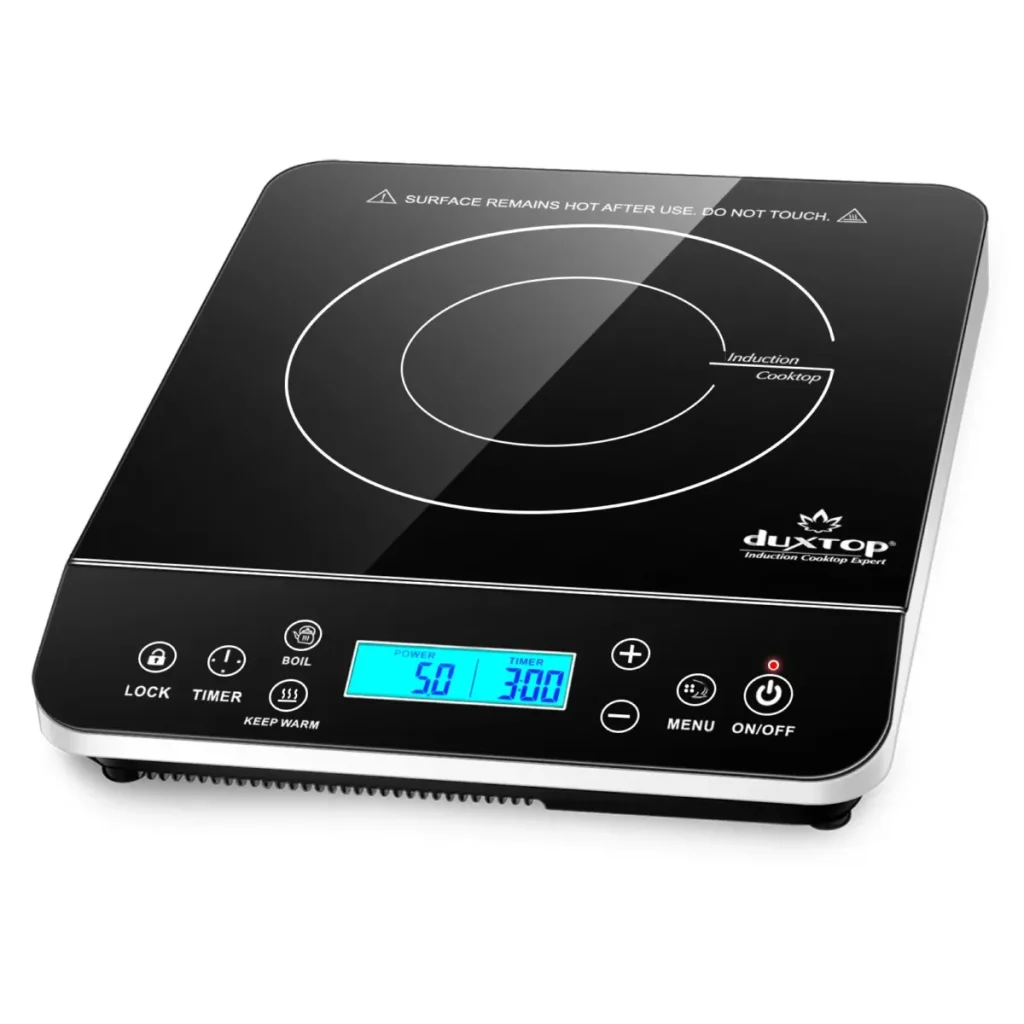Product photo of the Duxtop 9600LS, shown on its own without cookware.