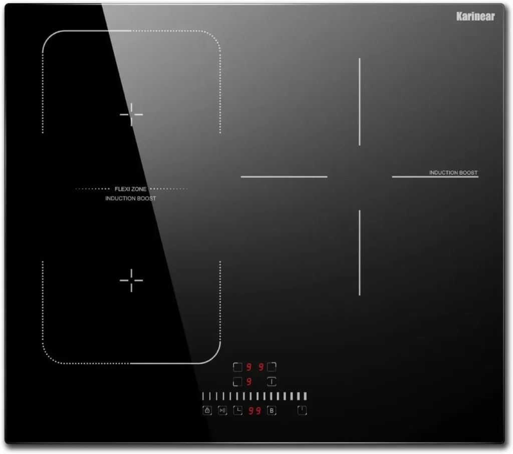 Product photo of the Karinear 24-inch 3-burner, shown on its own without cookware.