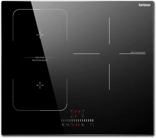 Product photo of the Karinear 24-inch 3-burner, shown on its own without cookware.
