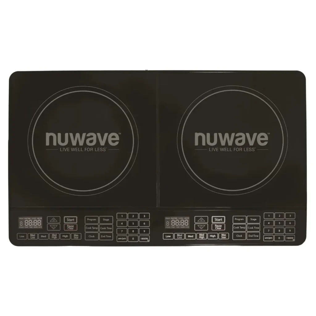 Product photo of the NuWave PIC Double, shown on its own without cookware.