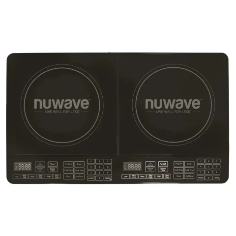 Product photo of the NuWave PIC Double, shown on its own without cookware.
