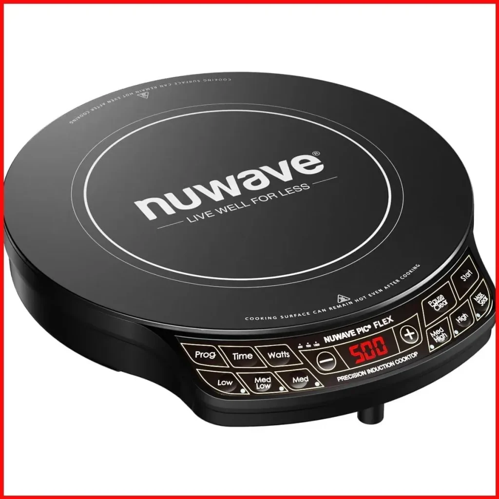 Product photo of the NuWave Precision 10.25 inches, shown on its own without cookware.